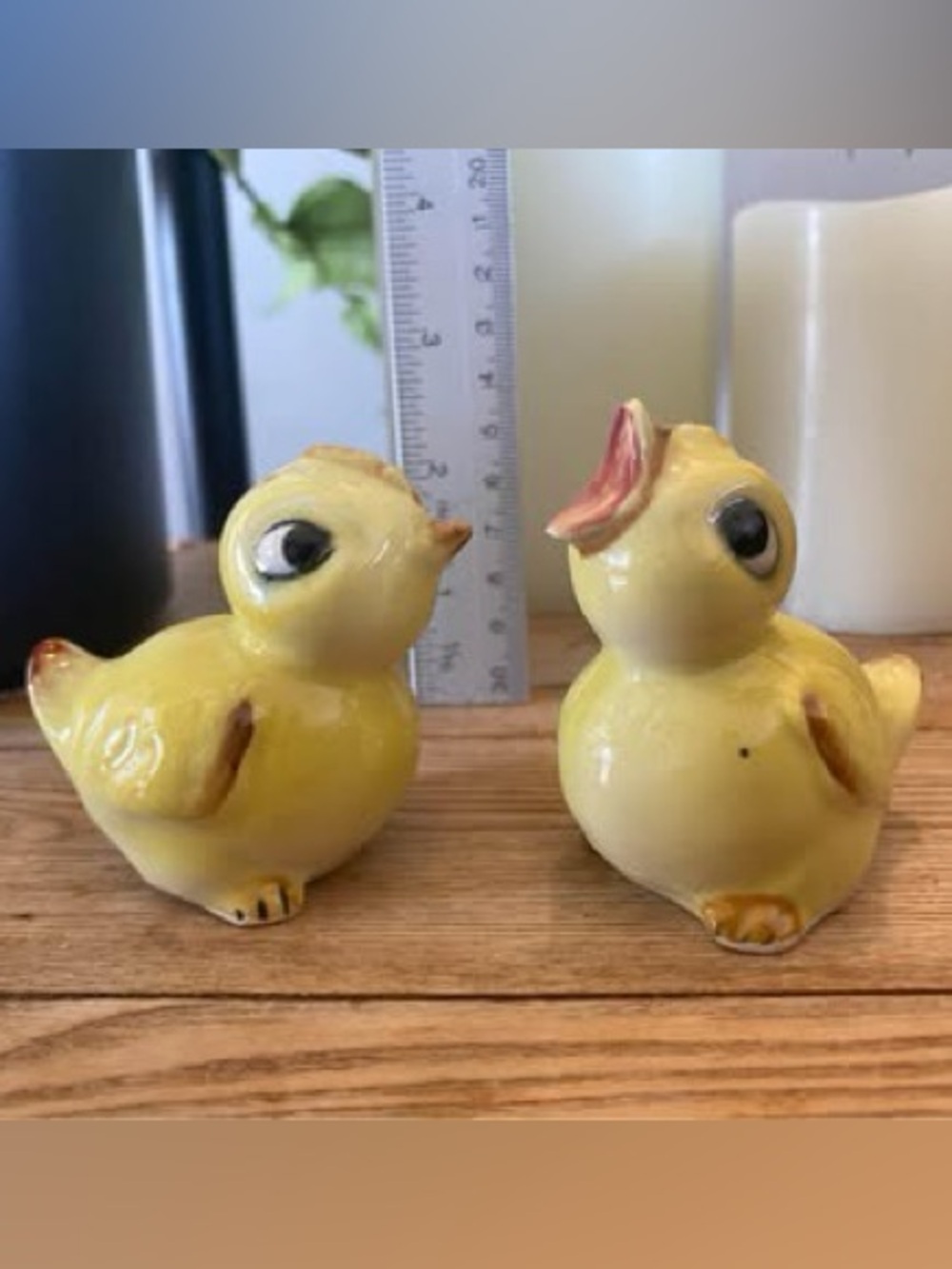 Vintage Yellow Baby Chicks Salt and Pepper Shakers Set Made in Japan